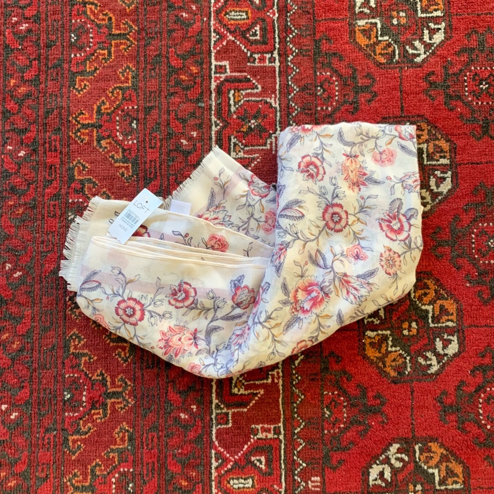 Printed Floral LOFT scarf